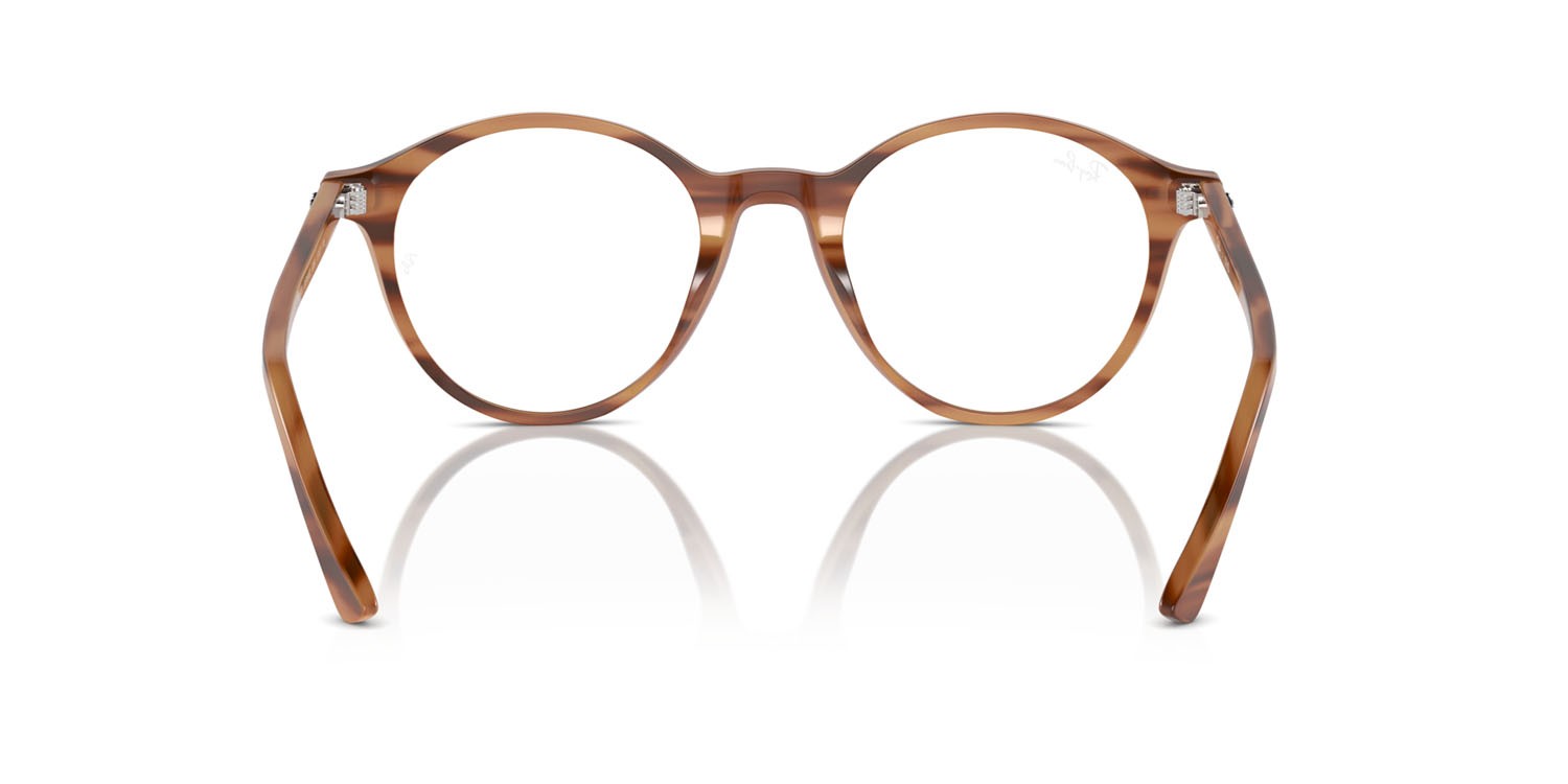 Occhiali da vista Ray-Ban Bernard RX 5430 (8359) - RB 5430 8359 colore striato marrone forma pantos lenti trasparente