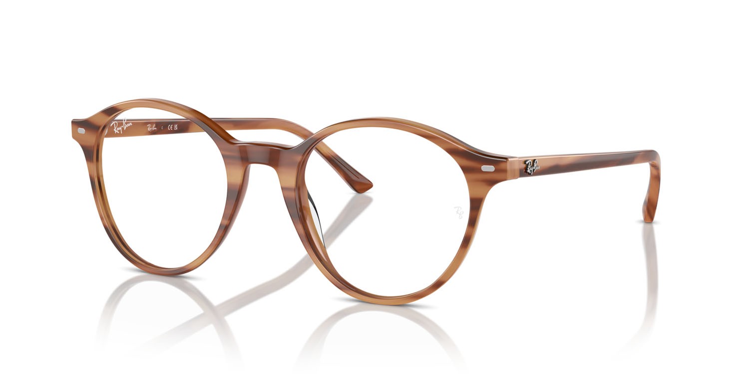 Occhiali da vista Ray-Ban Bernard RX 5430 (8359) - RB 5430 8359 colore striato marrone forma pantos lenti trasparente