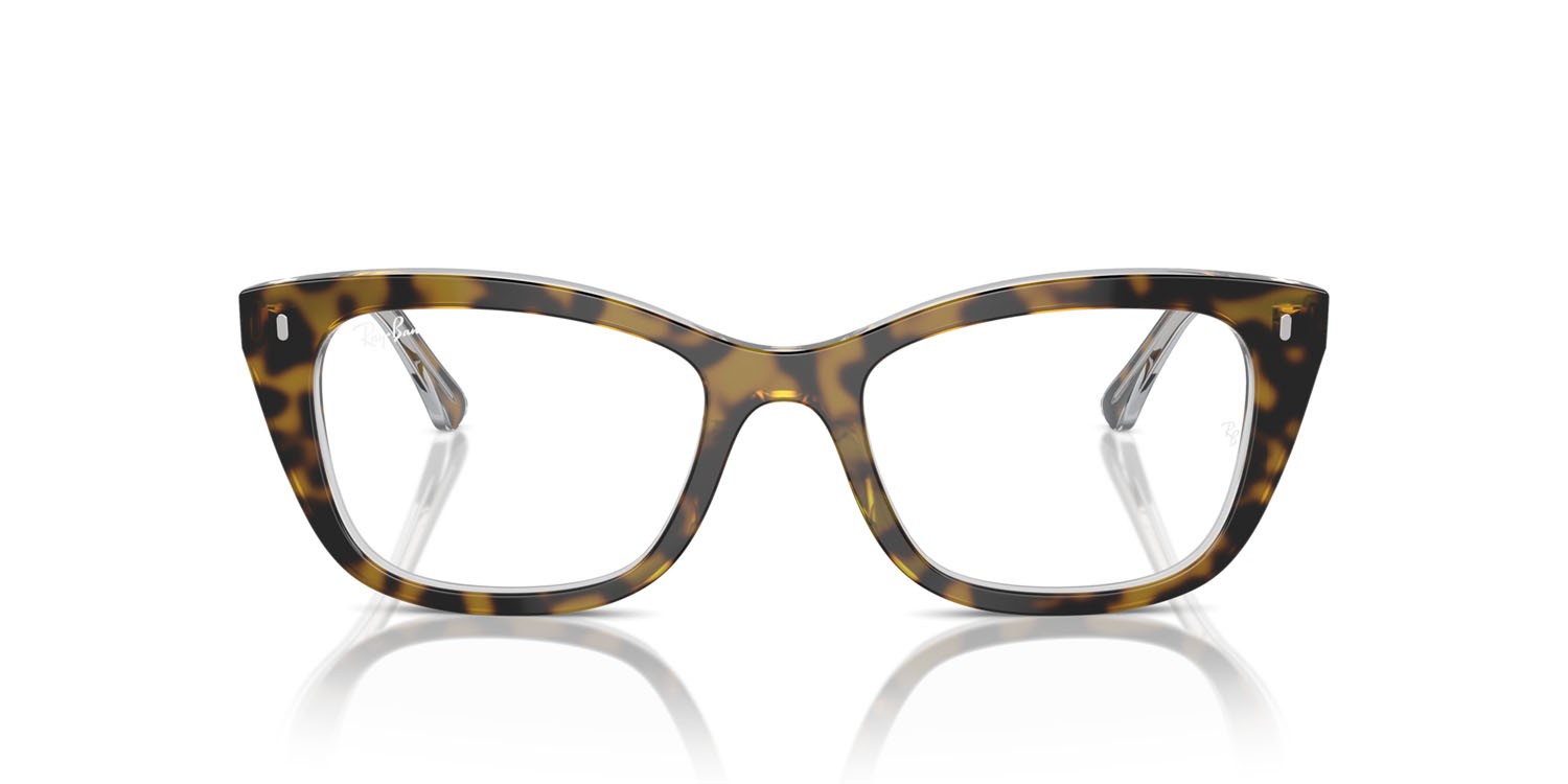 Occhiali da vista Ray-Ban RX 5433 (5082) - RB 5433 5082 colore havana su trasparente forma quadrato lenti trasparente