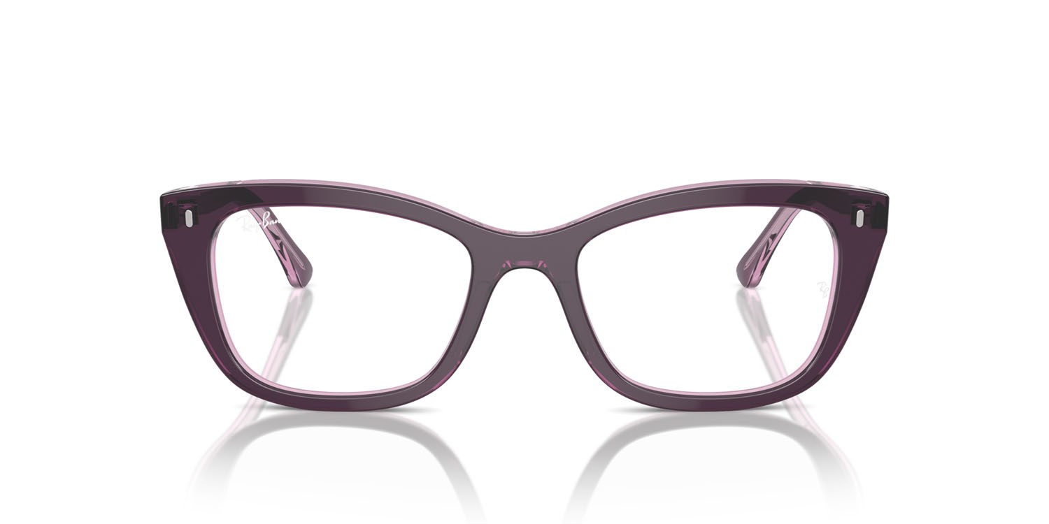 Occhiali da vista Ray-Ban RX 5433 (8364) - RB 5433 8364 colore violetto su rosa trasparente forma quadrato lenti trasparente