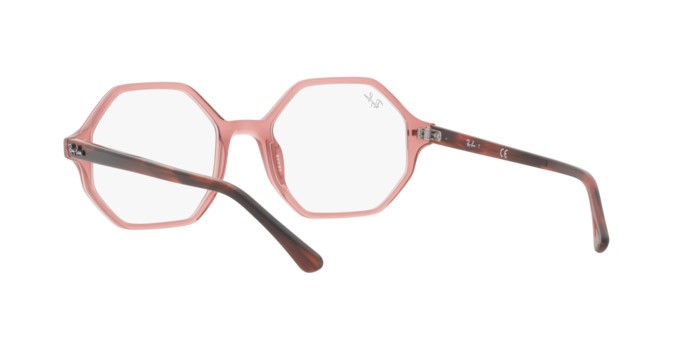 Brillen Ray-Ban Britt RX 5472 (8177) - RB 5472 8177 farbe transparent pink form unregelmäßig gläser demo lens