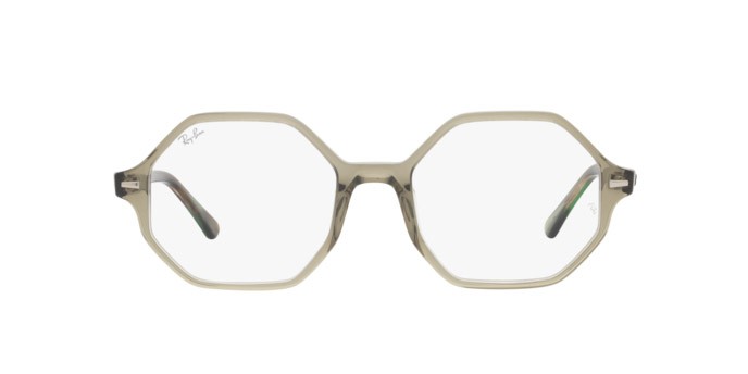 Brillen Ray-Ban Britt RX 5472 (8178) - RB 5472 8178 farbe transparent green form unregelmäßig gläser demo lens