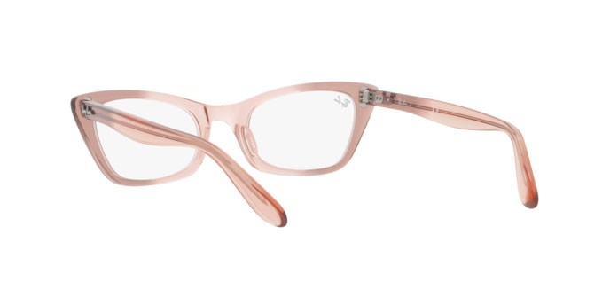 Occhiali da vista Ray-Ban Lady Burbank RX 5499 (8148) - RB 5499 8148 colore transparent pink forma cat eye lenti demo lens