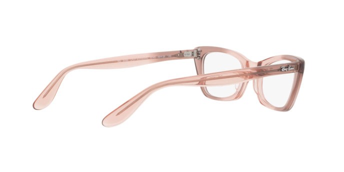 Occhiali da vista Ray-Ban Lady Burbank RX 5499 (8148) - RB 5499 8148 colore transparent pink forma cat eye lenti demo lens
