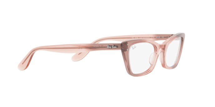 Occhiali da vista Ray-Ban Lady Burbank RX 5499 (8148) - RB 5499 8148 colore transparent pink forma cat eye lenti demo lens