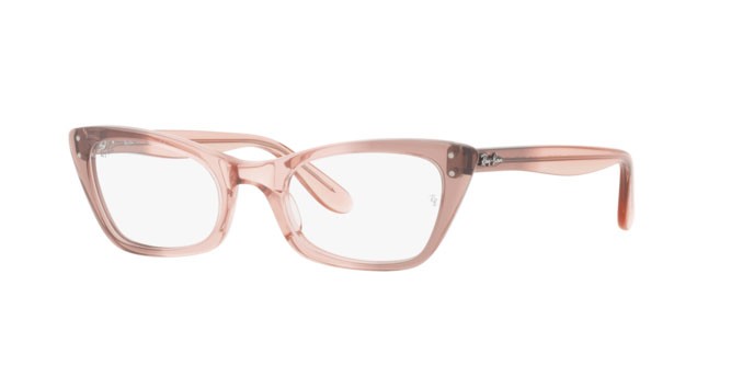 Occhiali da vista Ray-Ban Lady Burbank RX 5499 (8148) - RB 5499 8148 colore transparent pink forma cat eye lenti demo lens