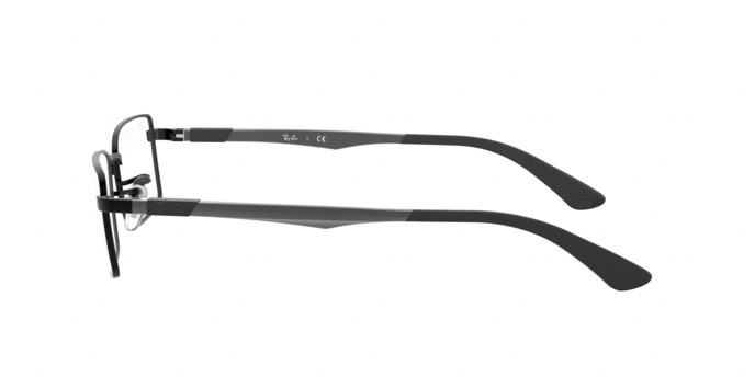 Occhiali da vista Ray-Ban RX 6275 (2503) - RB 6275 2503 colore matte black forma rettangolare lenti demo lens