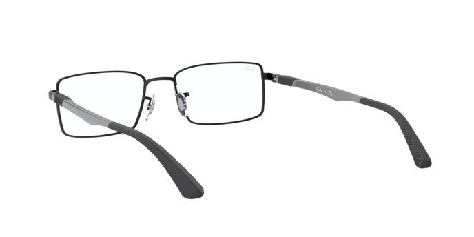 Occhiali da vista Ray-Ban RX 6275 (2503) - RB 6275 2503 colore matte black forma rettangolare lenti demo lens