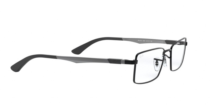 Occhiali da vista Ray-Ban RX 6275 (2503) - RB 6275 2503 colore matte black forma rettangolare lenti demo lens