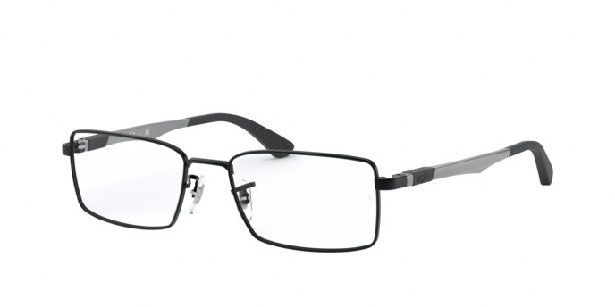 Occhiali da vista Ray-Ban RX 6275 (2503) - RB 6275 2503 colore matte black forma rettangolare lenti demo lens