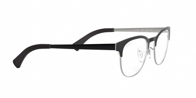 Occhiali da vista Ray-Ban RX 6317 (2832) - RB 6317 2832 colore top black on matte silver forma rotondo lenti demo lens