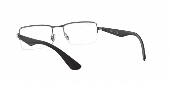Brillen Ray-Ban RX 6331 (2620) - RB 6331 2620 farbe matte gunmetal form rechteckig gläser demo lens