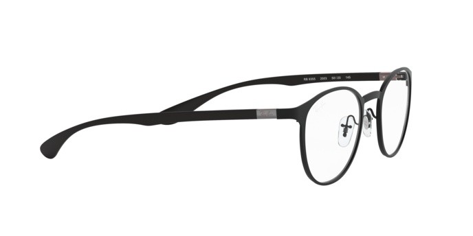 Occhiali da vista Ray-Ban RX 6355 (2503) - RB 6355 2503 colore matte black forma pantos lenti demo lens