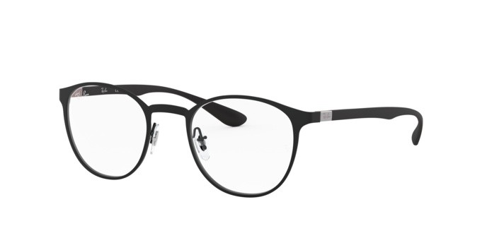 Occhiali da vista Ray-Ban RX 6355 (2503) - RB 6355 2503 colore matte black forma pantos lenti demo lens