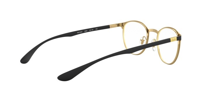 Occhiali da vista Ray-Ban RX 6355 (2994) - RB 6355 2994 colore gold on top matte black forma pantos lenti demo lens