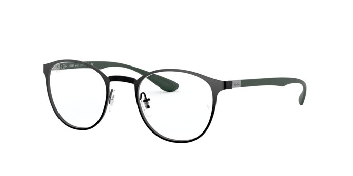 Occhiali da vista Ray-Ban RX 6355 (3098) - RB 6355 3098 colore matte black forma pantos lenti demo lens
