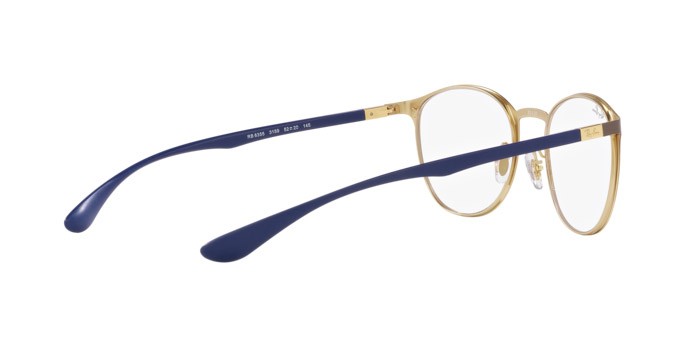 Brillen Ray-Ban RX 6355 (3159) - RB 6355 3159 farbe marrone su oro form pantos gläser trasparente