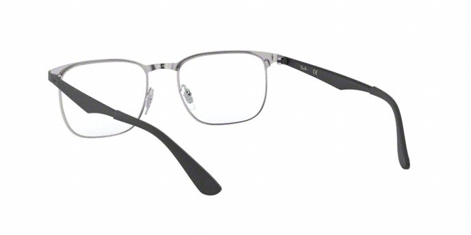 Occhiali da vista Ray-Ban RX 6363 (2861) - RB 6363 2861 colore silver top on black forma quadrato lenti demo lens