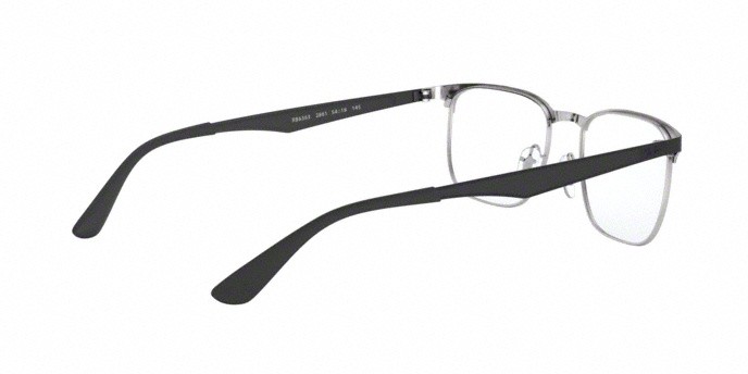 Occhiali da vista Ray-Ban RX 6363 (2861) - RB 6363 2861 colore silver top on black forma quadrato lenti demo lens