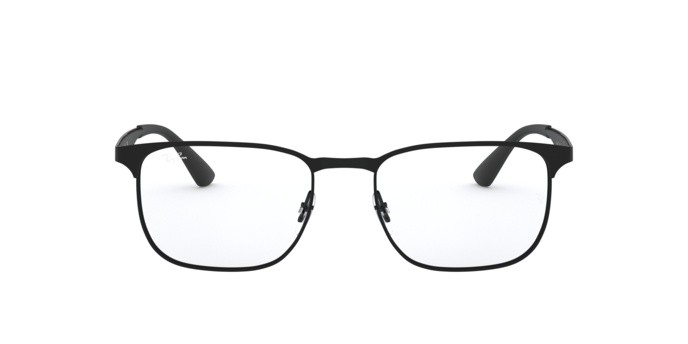 Occhiali da vista Ray-Ban RX 6363 (2904) - RB 6363 2904 colore black/matte black forma quadrato lenti demo lens