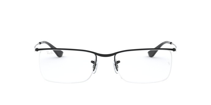 Brillen Ray-Ban RX 6370 (2509) - RB 6370 2509 farbe shiny black form rechteckig gläser demo lens