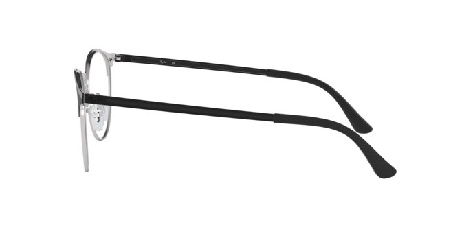 Eyeglasses Ray-Ban RX 6375 (2861) - RB 6375 2861 color silver on top black shape pantos lenses demo lens