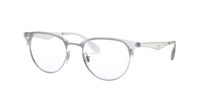 Occhiali da vista Ray-Ban RX 6396 (2936) - RB 6396 2936 colore silver forma quadrato lenti demo lens