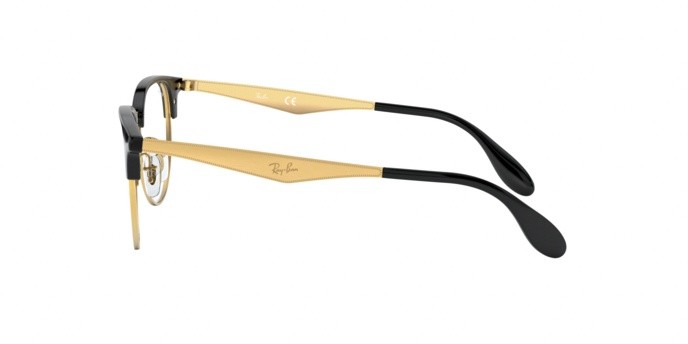 Eyeglasses Ray-Ban RX 6396 (5784) - RB 6396 5784 color black/gold shape square lenses demo lens
