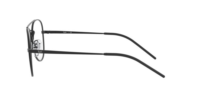 Brillen Ray-Ban RX 6413 (3044) - RB 6413 3044 farbe rubber black form aviator gläser demo lens