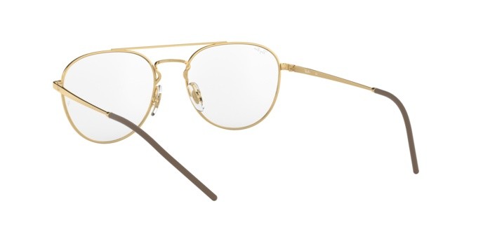 Brillen Ray-Ban RX 6414 (2500) - RB 6414 2500 farbe gold form quadratisch gläser demo lens