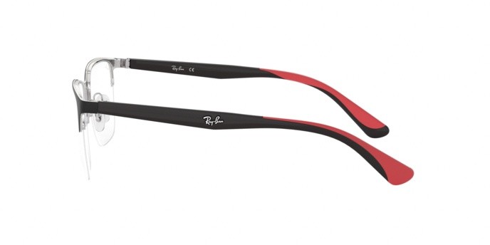 Brillen Ray-Ban RX 6428 (2997) - RB 6428 2997 farbe silver on top matte black form quadratisch gläser demo lens