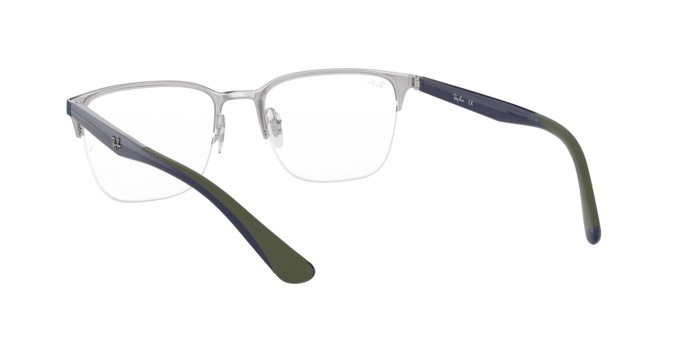 Occhiali da vista Ray-Ban RX 6428 (3006) - RB 6428 3006 colore gunmetal on top matte blue forma quadrato lenti demo lens