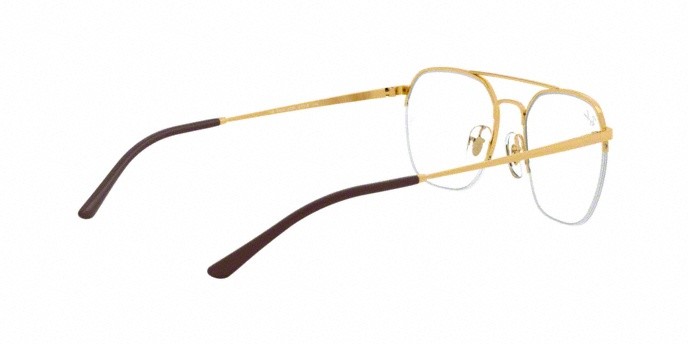 Brillen Ray-Ban RX 6444 (2500) - RB 6444 2500 farbe gold form quadratisch gläser demo lens