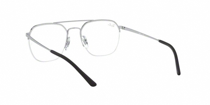 Brillen Ray-Ban RX 6444 (2501) - RB 6444 2501 farbe silver form quadratisch gläser demo lens