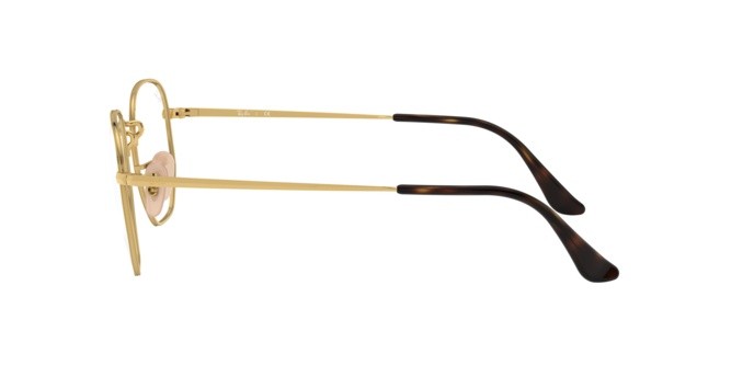 Occhiali da vista Ray-Ban Hexagonal RX 6448 (2500) - RB 6448 2500 colore gold forma irregolare lenti demo lens