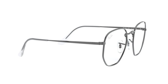 Occhiali da vista Ray-Ban Hexagonal RX 6448 (2502) - RB 6448 2502 colore shiny gunmetal forma irregolare lenti demo lens