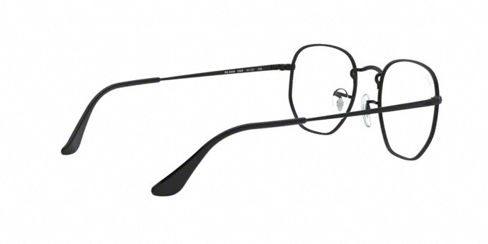 Occhiali da vista Ray-Ban Hexagonal RX 6448 (2509) - RB 6448 2509 colore black forma irregolare lenti demo lens
