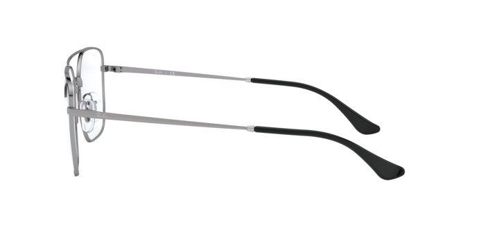 Eyeglasses Ray-Ban RX 6450 (2502) - RB 6450 2502 color gunmetal shape irregular lenses demo lens