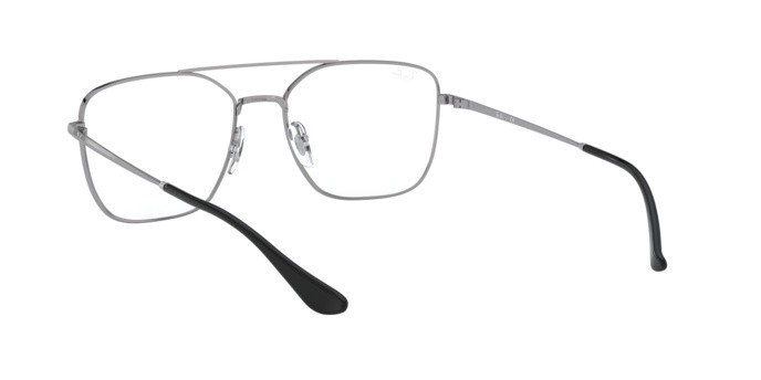 Eyeglasses Ray-Ban RX 6450 (2502) - RB 6450 2502 color gunmetal shape irregular lenses demo lens