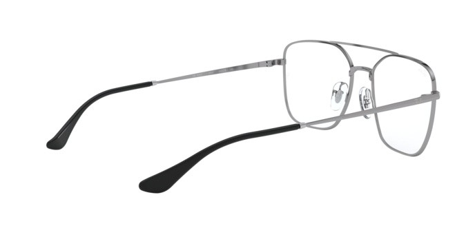 Eyeglasses Ray-Ban RX 6450 (2502) - RB 6450 2502 color gunmetal shape irregular lenses demo lens