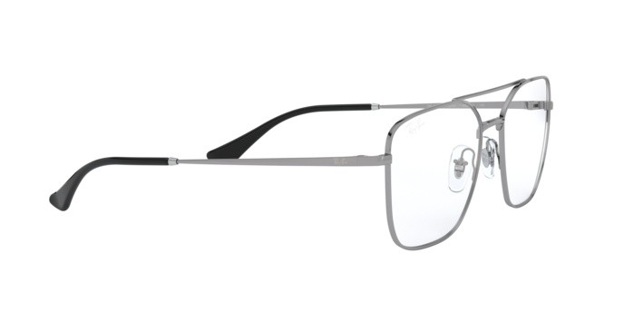 Eyeglasses Ray-Ban RX 6450 (2502) - RB 6450 2502 color gunmetal shape irregular lenses demo lens