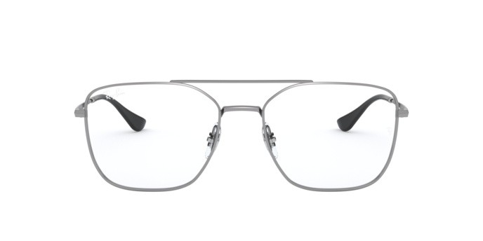 Eyeglasses Ray-Ban RX 6450 (2502) - RB 6450 2502 color gunmetal shape irregular lenses demo lens