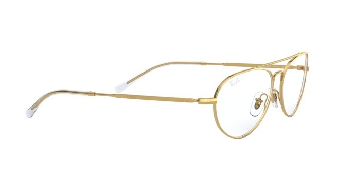 Occhiali da vista Ray-Ban RX 6454 (2500) - RB 6454 2500 colore shiny gold forma ovale lenti demo lens