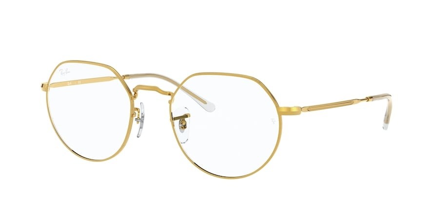 Occhiali da vista Ray-Ban Jack RX 6465 (3086) - RB 6465 3086 colore legend gold forma irregolare lenti demo lens