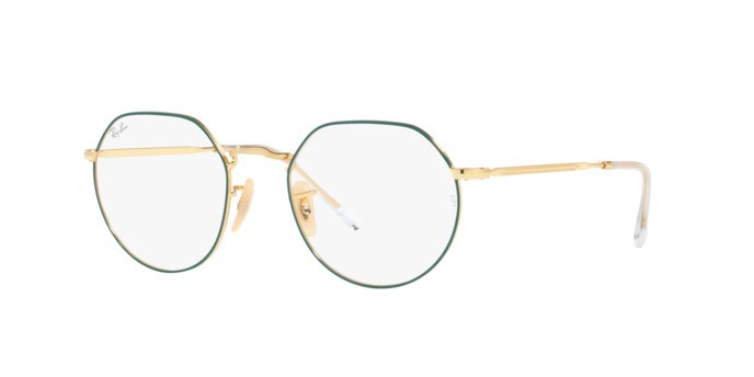 Eyeglasses Ray-Ban Jack RX 6465 (3136) - RB 6465 3136 color matte petroleum on arista shape irregular lenses demo lens