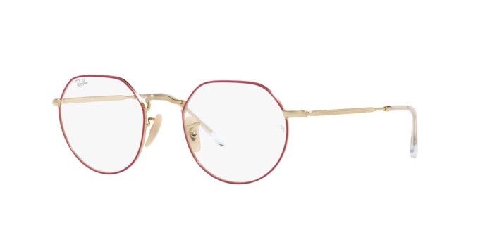 Occhiali da vista Ray-Ban Jack RX 6465 (3137) - RB 6465 3137 colore matte violet on arista forma irregolare lenti demo lens