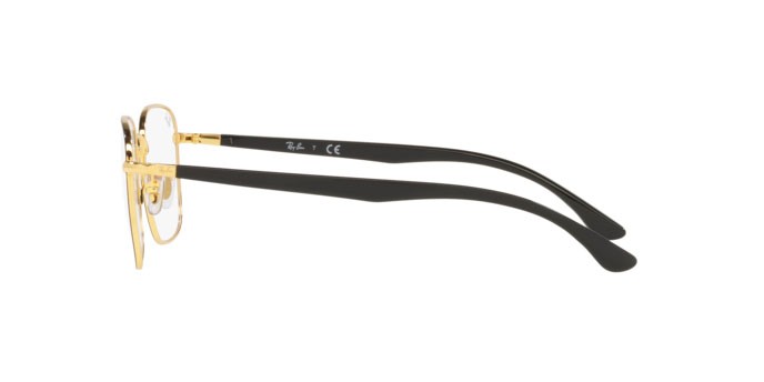 Occhiali da vista Ray-Ban RX 6469 (2991) - RB 6469 2991 colore black on arista forma quadrato lenti demo lens