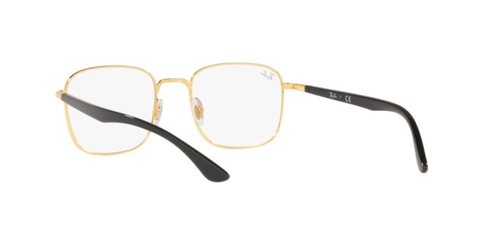 Occhiali da vista Ray-Ban RX 6469 (2991) - RB 6469 2991 colore black on arista forma quadrato lenti demo lens