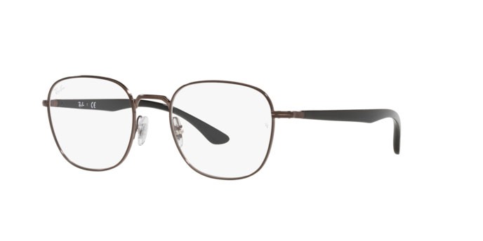 Brillen Ray-Ban RX 6477 (3110) - RB 6477 3110 farbe brown form quadratisch gläser demo lens