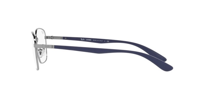Brillen Ray-Ban RX 6478 (2502) - RB 6478 2502 farbe gunmetal form quadratisch gläser demo lens